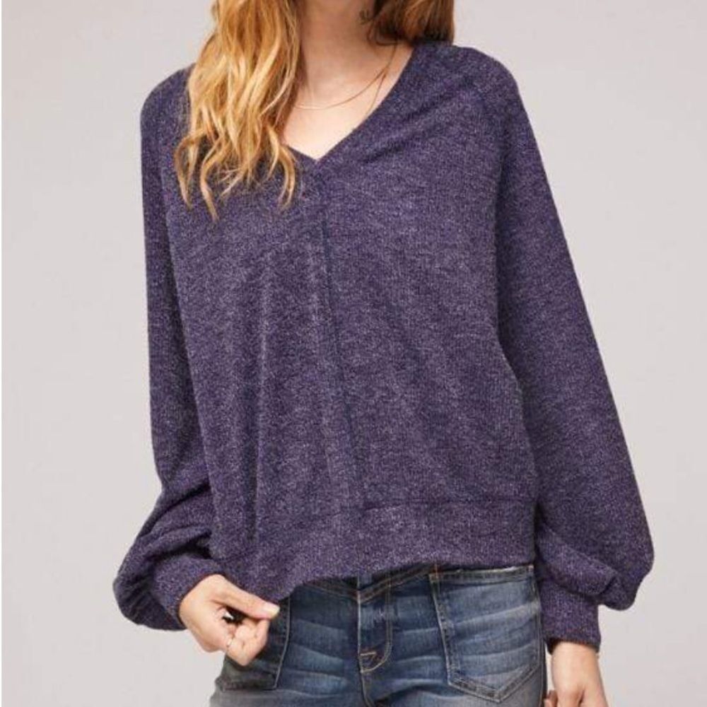 NWT Band Of Gypsies Kelly Boyfriend Sweater Navy